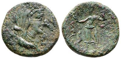 Sicily, Hybla Megala, C. 2nd Century Bc. Æ Trias(?) (20.5mm, 5.16g).