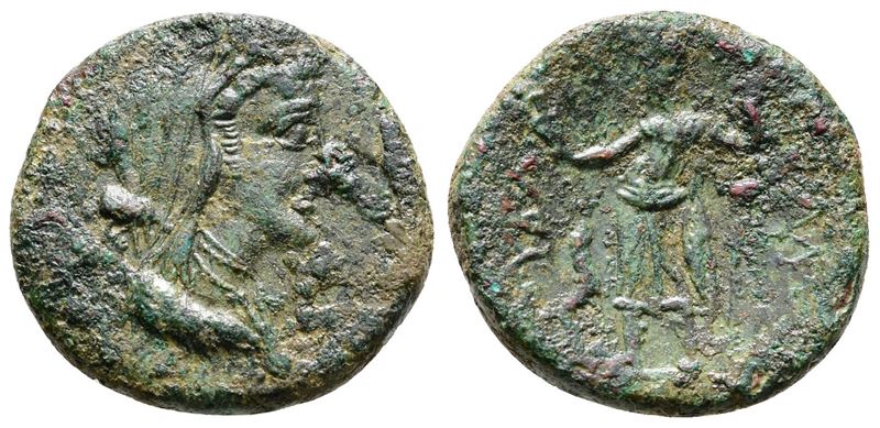 Sicily, Hybla Megala, C. 2nd Century Bc. Æ Trias(?) (20.5mm, 5.16g).