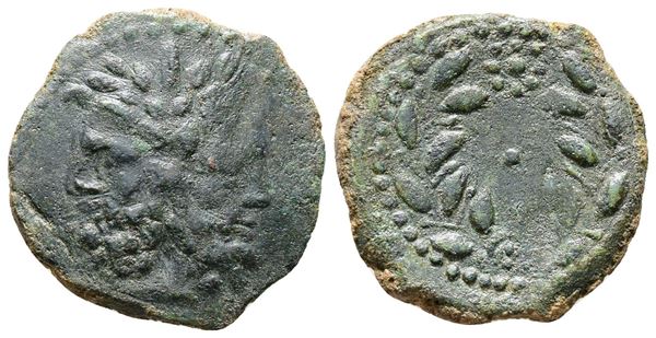 Sicily, Uncertain Roman mint, c. 200-190 BC. Æ As (22mm, 5.87g).