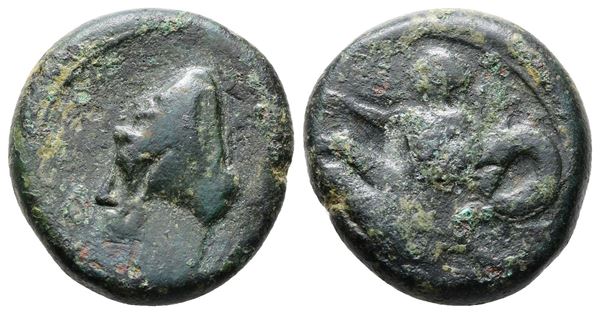Bruttium, Skylletion, c. 350-325(?) BC. Æ (20mm, 7.07g).