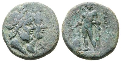 Sicily, Katane, Late 3rd Century Bc. Æ (18mm, 4.85g).