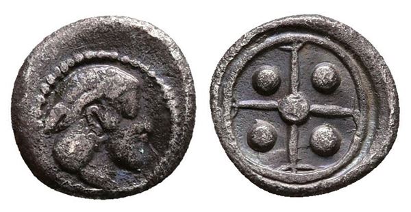 Sicily, Syracuse. Hieron I (478-466 BC). AR Pentonkion (9mm, 0.28g)  - Auction Greek, Roman and Byzantine Coins	 - Bertolami Fine Art - Prague