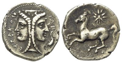 Sicily, Syracuse, Time Of Timoleon And The Third Democracy (344-317 Bc), Dilitron; Ar (1,30 G; 12...
