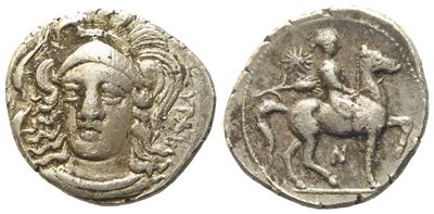 Sicily, Syracuse, Time Of Timoleon And The Third Democracy (344-317 Bc), Hemidrachm; Ar (2,05 G; ...