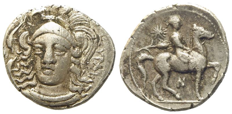 Sicily, Syracuse, Time Of Timoleon And The Third Democracy (344-317 Bc), Hemidrachm; Ar (2,05 G; ...