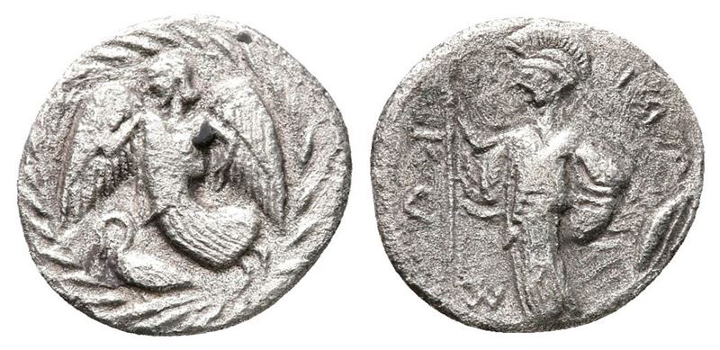 Sicily, Kamarina, C. 461-440/35 Bc. Ar Litra (12mm, 0.60g).