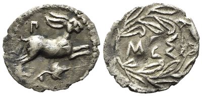 Sicily, Messana (433-429 Bc), Litra; Ar (0,72 G; 13,4 MM)