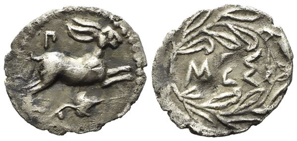 Sicily, Messana (433-429 BC), Litra; AR (0,72 g; 13,4 mm) 