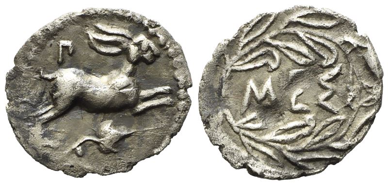 Sicily, Messana (433-429 Bc), Litra; Ar (0,72 G; 13,4 MM)
