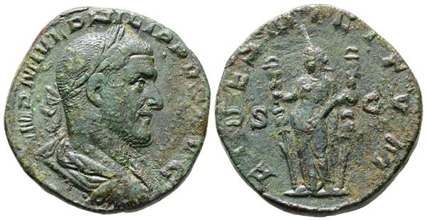 Philip I (244-249). Æ Sestertius (28mm, 17.96g).  - Auction Greek, Roman and Byzantine Coins	 - Bertolami Fine Art - Prague