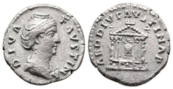 Diva Faustina Senior (died 140/1). AR Denarius (17mm, 3.17g).