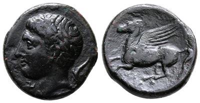 Sicily, Panormos As Ziz, C. 336-330 Bc. Æ (18mm, 4.51g).