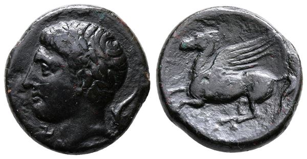 Sicily, Panormos as Ziz, c. 336-330 BC. Æ (18mm, 4.51g).  - Auction Greek, Roman and Byzantine Coins	 - Bertolami Fine Art - Prague