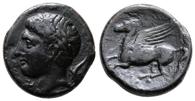 Sicily, Panormos As Ziz, C. 336-330 Bc. Æ (18mm, 4.51g).