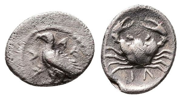 Sicily, Akragas, c. 450-440 BC. AR Litra (10mm, 0.58g).