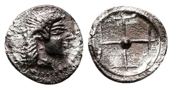 Sicily, Syracuse. Hieron I (478-466 BC). AR Obol (9mm, 0.55g)  - Auction Greek, Roman and Byzantine Coins	 - Bertolami Fine Art - Prague