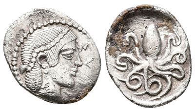 Sicily, Syracuse, C. 466-460 Bc. Ar Litra (12mm, 0.74g).