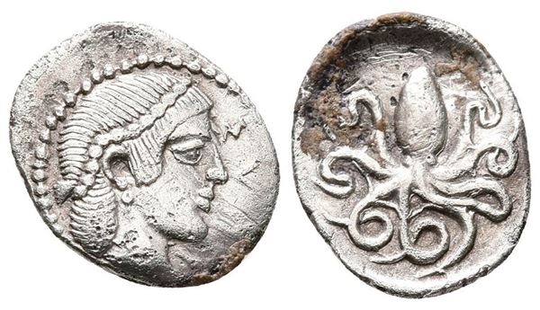 Sicily, Syracuse, c. 466-460 BC. AR Litra (12mm, 0.74g).  - Auction Greek, Roman and Byzantine Coins	 - Bertolami Fine Art - Prague