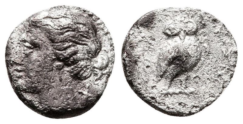 Sicily, Syracuse, C. 216-215/4 Bc. Ar 1 1/2 Litrai (11mm, 0.93).