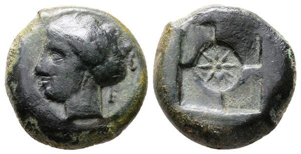 Sicily, Syracuse, 405-375 BC. Æ Hemilitron (17mm, 5.37g).  - Auction Greek, Roman and Byzantine Coins	 - Bertolami Fine Art - Prague