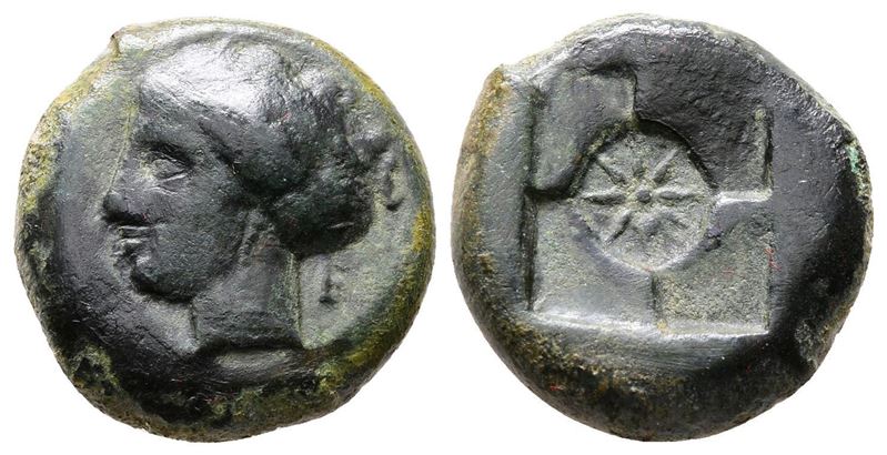 Sicily, Syracuse, 405-375 Bc. Æ Hemilitron (17mm, 5.37g).