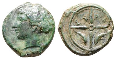 Sicily, Syracuse, C. 415-405 Bc. Æ Hemilitron (15mm, 3.59g).