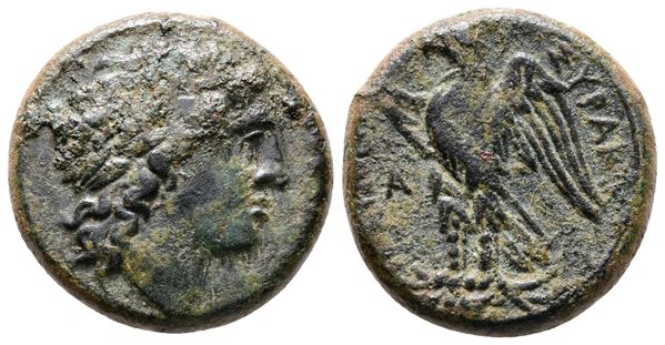 Sicily, Syracuse. Hiketas II (287-278 BC). Æ (22mm, 8.80g)