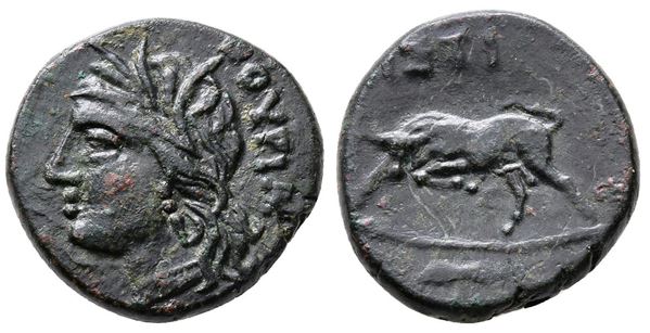 Southern Lucania, Thourioi, c. 280-213 BC. Æ (16mm, 3.85g).