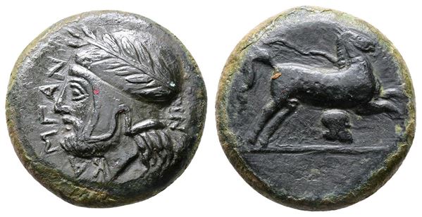 Sicily, Entella. Campanian mercenaries, c. 316/10-300/290 BC. Æ (19mm, 6.50g).