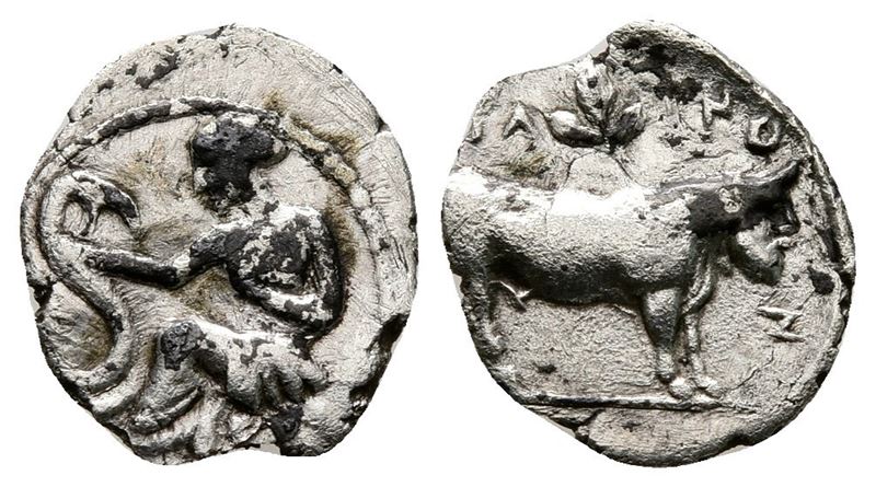 Sicily, Selinos, C. 410 Bc. Ar Litra (13mm, 0.48g).