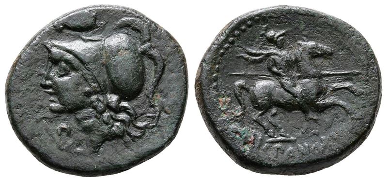 Sicily, Morgantina, The Hispani, C. 2nd Century Bc. Æ (20mm, 6.26g).
