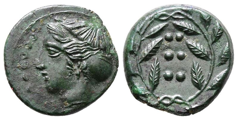 Sicily, Himera, C. 420-407 Bc. Æ Hemilitron (16mm, 2.26g).