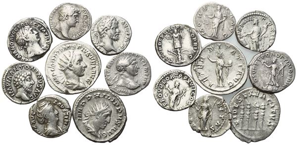  Lot of 8 AR coins to be catalogued. Lot sold as is, no returns.
