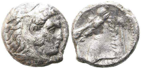 Sicily, Entella. Punic issues, c. 300-289 BC. AR Tetradrachm (23 mm, 15.67 g).