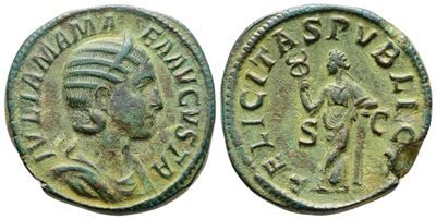 Julia Mamaea (augusta, 222-235). Æ Sestertius (31mm, 20.77g).
