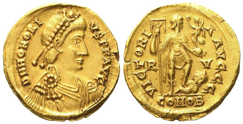 Honorius (393-423), Solidus, Ravenna, Ad 402-406; Av (g 4,46; MM 20)