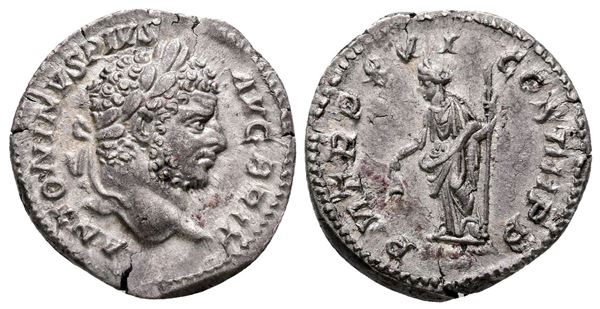 Caracalla (198-217). AR Denarius (19 mm, 2.97 g).  - Auction Greek, Roman and Byzantine Coins	 - Bertolami Fine Art - Prague