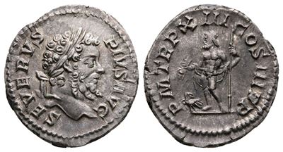 Septimius Severus (193-211). Ar Denarius (19 MM, 3.29 G).