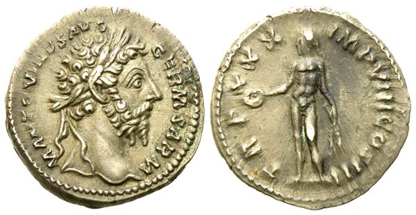 Marcus Aurelius (138-161), Denarius, Rome, AD 175-176; AR (g 3,06; mm19)