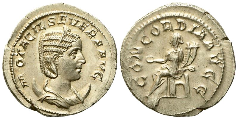 Otacilia Severa, Antoninianus Struck Under Philip I, Rome, Ad 246-248; Ar (g 4,09; MM 23,3)