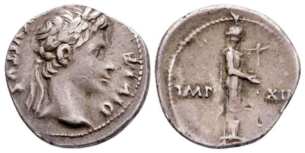 Augustus (27 BC-AD 14). AR Denarius (20 mm, 3.83 g).