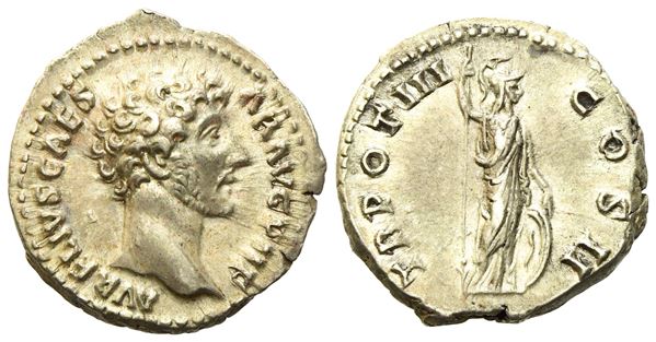 Marcus Aurelius Caesar, Denarius struck under Antoninus Pius, Rome, AD 148-149; AR (g 3,33; mm 18,4)