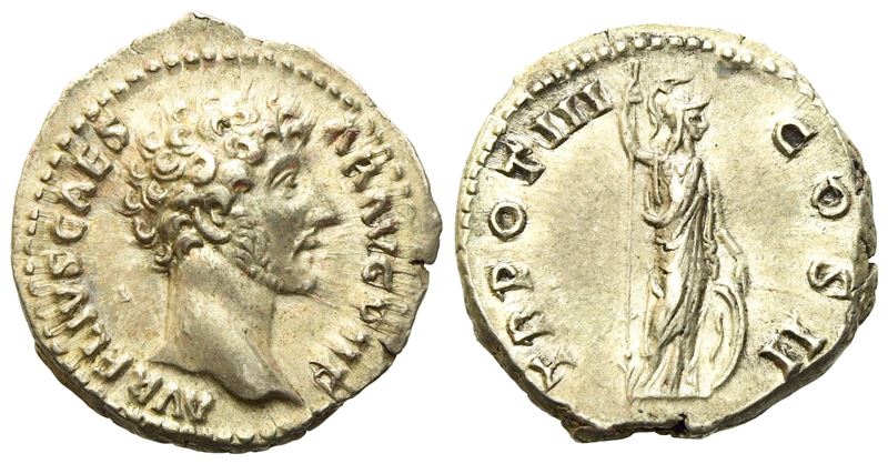 Marcus Aurelius Caesar, Denarius Struck Under Antoninus Pius, Rome, Ad 148-149; Ar (g 3,33; MM 18...