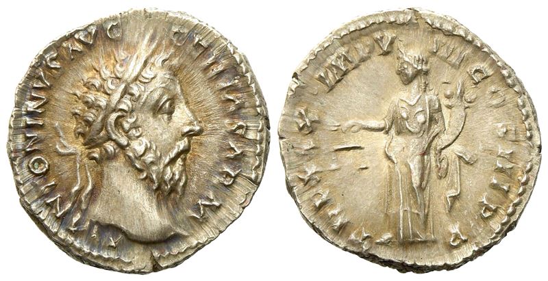 Marcus Aurelius (161-180), Denarius, Rome, Ad 175-176; Ar (g 3,39; MM 18,4)
