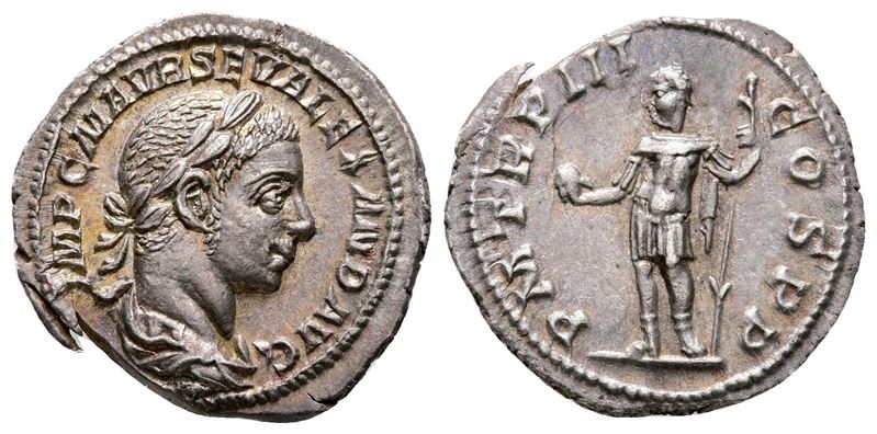 Severus Alexander (222-235). Ar Denarius (19 MM, 2.60 G).