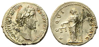 Antoninus Pius (138-161), Denarius, Rome, Ad 140-143; Ar (g 2,94; MM 18,2)