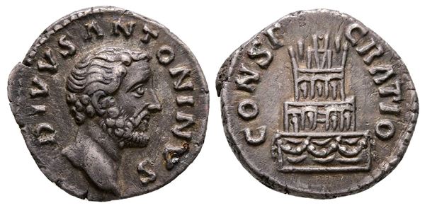 Divus Antoninus Pius (died 161). AR Denarius (17 mm, 2.84 g).