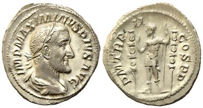 Maximinus i (253-238), Denarius, Rome, Ad 236; Ar (g 3,05; MM 20)