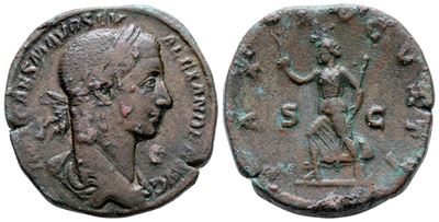 Severus Alexander (222-235). Æ Sestertius (31 MM, 21.73 G).