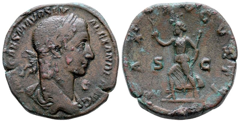 Severus Alexander (222-235). Æ Sestertius (31 MM, 21.73 G).
